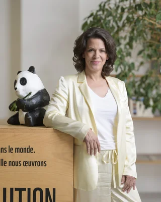Alexandra Palt, présidente du WWF France, dans son bureau.