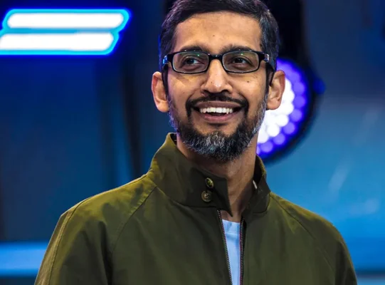 Sundar Pichai lors d'une intervention publique.