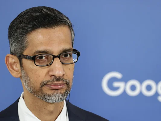 Portrait officiel de Sundar Pichai, PDG de Google.