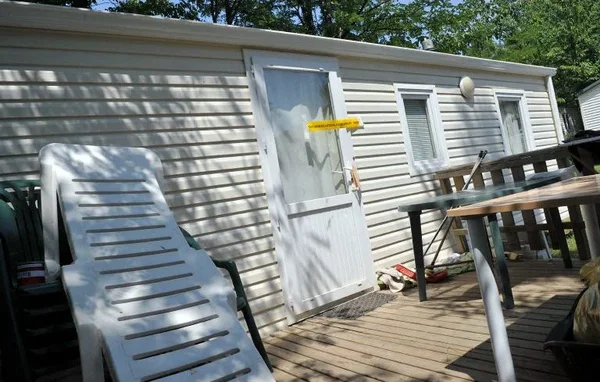 Exemple de mobile home dans un camping, similaire à celui touché par l'explosion en Bretagne.