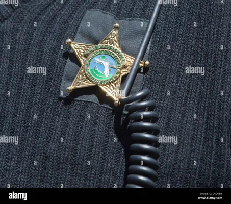Insigne du bureau du shérif du comté de Hillsborough, en Floride, sur un uniforme.