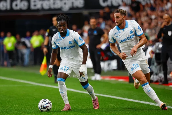 Action de jeu lors d’un match de l’Olympique de Marseille.