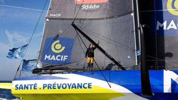 Sam Goodchild, vainqueur de la 1000 Race, à bord de son Imoca MACIF.