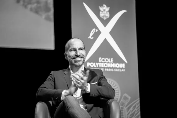 Dara Khosrowshahi lors d'une conférence à l'École polytechnique en 2018.