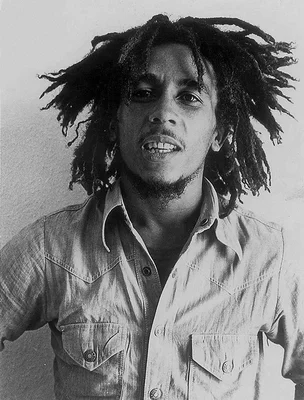Portrait emblématique de Bob Marley.
