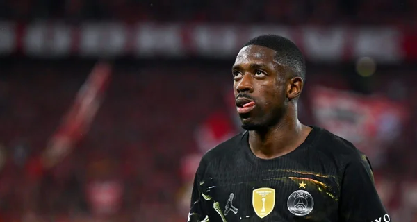 Ousmane Dembélé en action avec le PSG, inquiétude avant la finale de Ligue des champions.