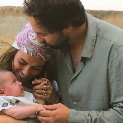Hilona Gos et Paul-André avec leur fils Jean Joseph.
