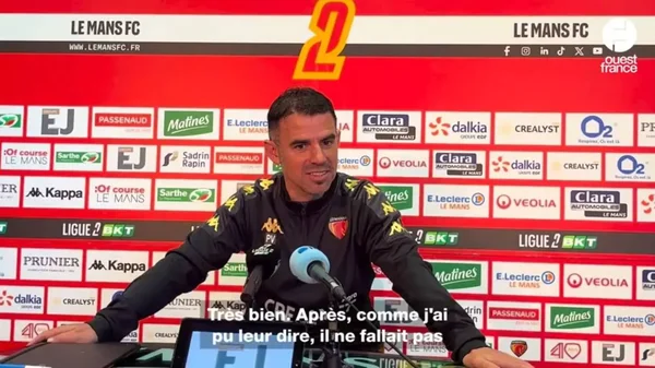 Conférence de presse du Mans FC après le match.