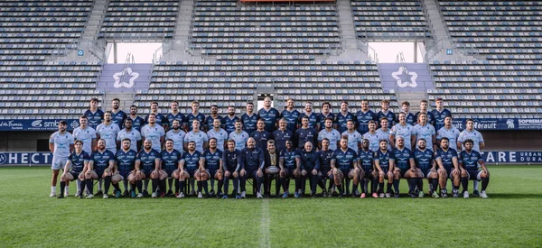 Photo officielle de Montpellier Hérault Rugby pour la saison 2023-2024.