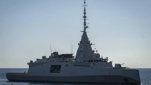 Illustration d'une frégate furtive, similaire à celles commandées par la Suède à Naval Group.