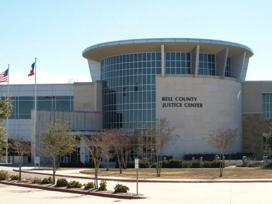 Centre de justice du comté de Bell à Belton, Texas.