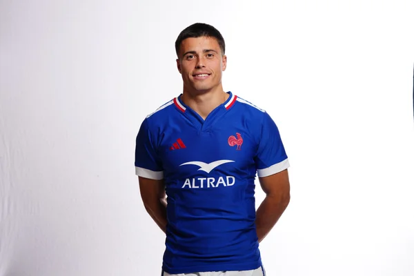 Gaël Dréan sous le maillot du XV de France.