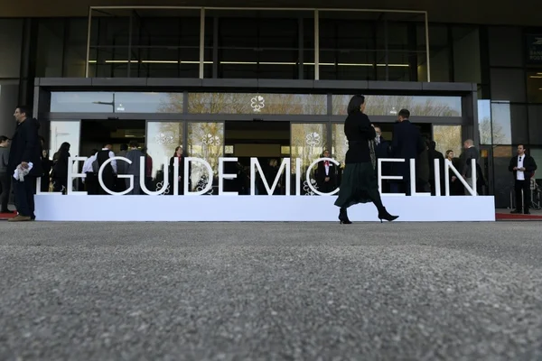 L'entrée du Guide Michelin lors de la cérémonie 2026.