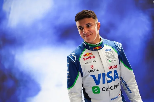 Isack Hadjar présenté lors de l'événement Red Bull Motormania au Circuit de Nevers Magny-Cours.