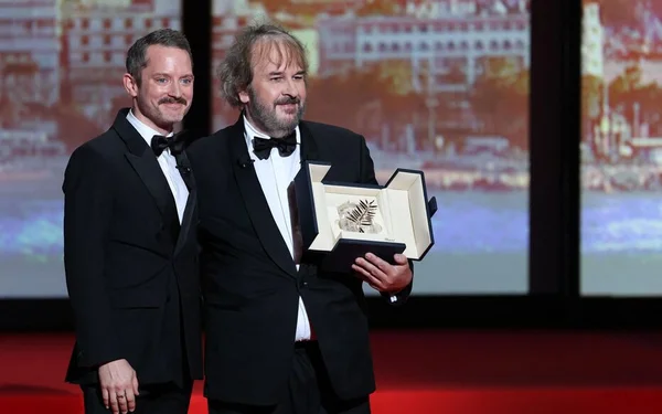 Peter Jackson lors d'un entretien au Festival de Cannes.