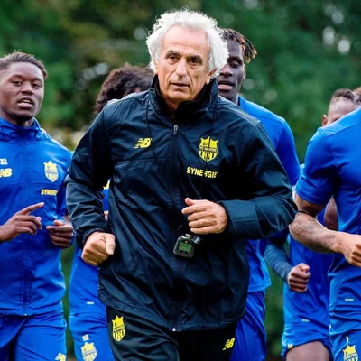Vahid Halilhodzic à l'entraînement avec les joueurs du FC Nantes.