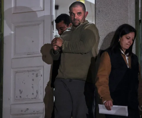 Cédric Prizzon lors de son arrestation au Portugal.