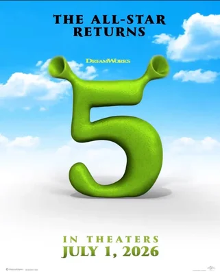 Affiche promotionnelle de Shrek 5 annoncé pour 2026