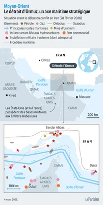 Moyen-Orient : 77 navires ont traversé le détroit d'Ormuz depuis le début de la guerre - Le Parisien
