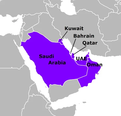 Carte des États arabes du Golfe, destinations relancées par les voyagistes français.