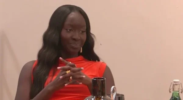Maguette Diouf lors d'un entretien dans Secret Story.