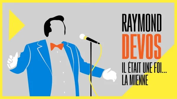 Illustration graphique pour le documentaire « Raymond Devos : il était une foi… la mienne ».
