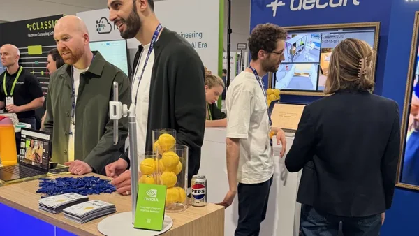 Stand de Decart lors d'un salon professionnel.