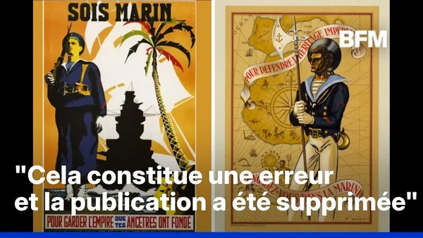 Le compte de “La Marine recrute” publie une illustration datant du régime de Vichy