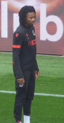 Khéphren Thuram lors du match Lens-Nice, le 10 avril 2022 au Stade Bollaert-Delelis.