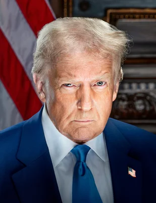 Portrait officiel du président Donald J. Trump, janvier 2025.