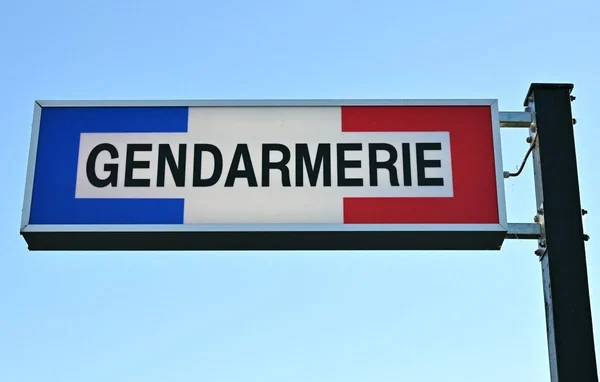 Panneau de la Gendarmerie.