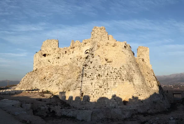 Vue des ruines du château de Beaufort, dans le sud du Liban.