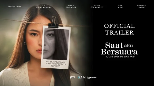 Affiche officielle du film « Saat Aku Bersuara » avec Marshanda.