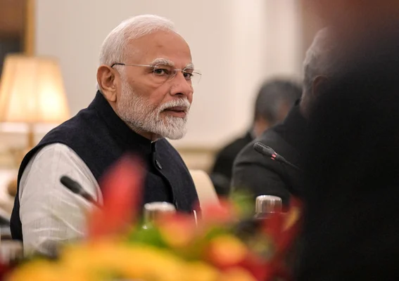 Narendra Modi, Premier ministre de l'Inde, lors d'une intervention.