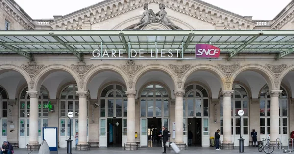 La gare de l'Est à Paris, théâtre de la panne électrique.