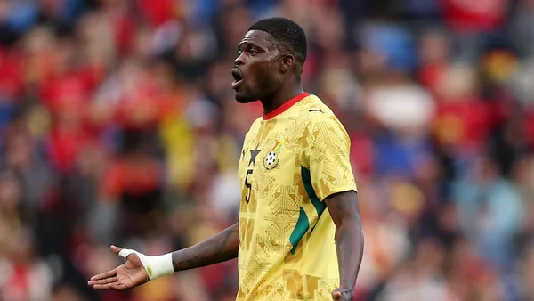 Thomas Partey sous le maillot du Ghana lors d'un match.
