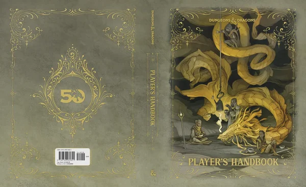 Couverture du Player's Handbook 2024, édition 50e anniversaire de Donjons & Dragons.