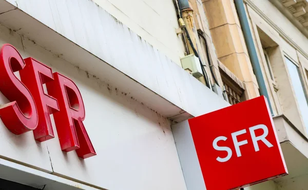 Boutique SFR, symbole de la vente de l'opérateur télécoms ce week-end.