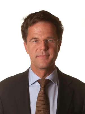 Portrait officiel de Mark Rutte.