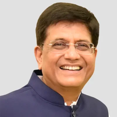 Portrait officiel de Piyush Goyal.