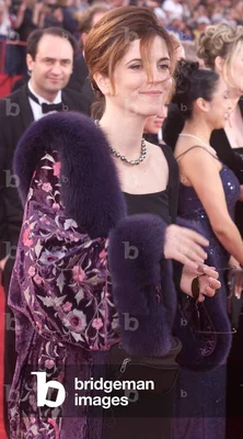 Agnès Jaoui sur le tapis rouge des Oscars en 2001.