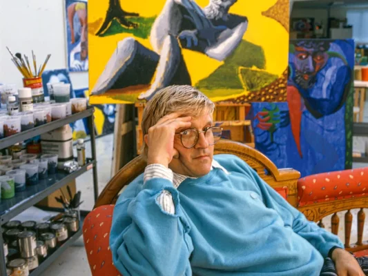 Record for a Hockney canvas sold for nearly 120 million dollars | Radio-Canada