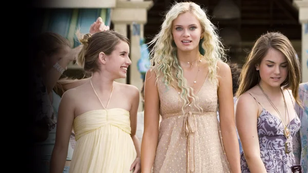 Scène du film Aquamarine avec Emma Roberts, Sara Paxton et Joanna 'JoJo' Levesque.