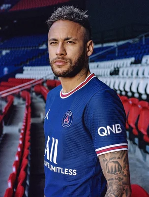 Neymar Jr sous le maillot du Paris Saint-Germain.