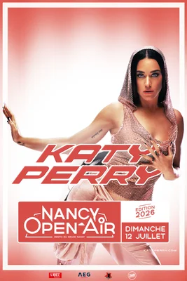 Affiche du concert de Katy Perry au Nancy Open Air, juillet 2026.