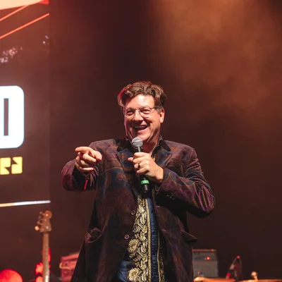 Randy Pitchford speaking at the Borderlands 4 Launch Party
