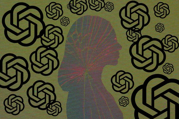 Illustration symbolisant l'emprise psychologique exercée par une IA comme ChatGPT.
