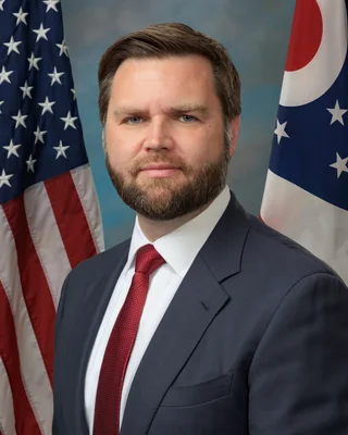 Portrait officiel du sénateur J. D. Vance lors du 118e Congrès.