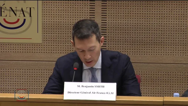 Benjamin Smith lors d'une audition au Sénat.