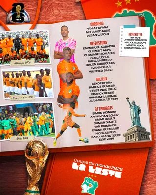 La liste des Éléphants pour le Mondial 2026, avec Pépé et Wahi.